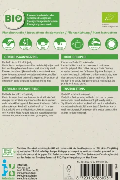 Intratuin Kohlrabi (Brassica oleracea 'Korist') (BIO) Samen| Gemüsesamen|Saatgut