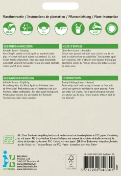 Intratuin Kohlrabi (Brassica oleracea 'Lanro') Samen| Gemüsesamen|Saatgut