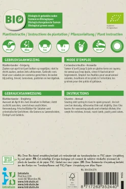 Intratuin Koriander (Coriandrum sativum) (BIO) Samen| Kräutersamen|Saatgut