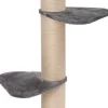 Intratuin Kratzbaum XXL grau 48,5 x 48,5 x 157 cm| Kratzbäume & -Möbel
