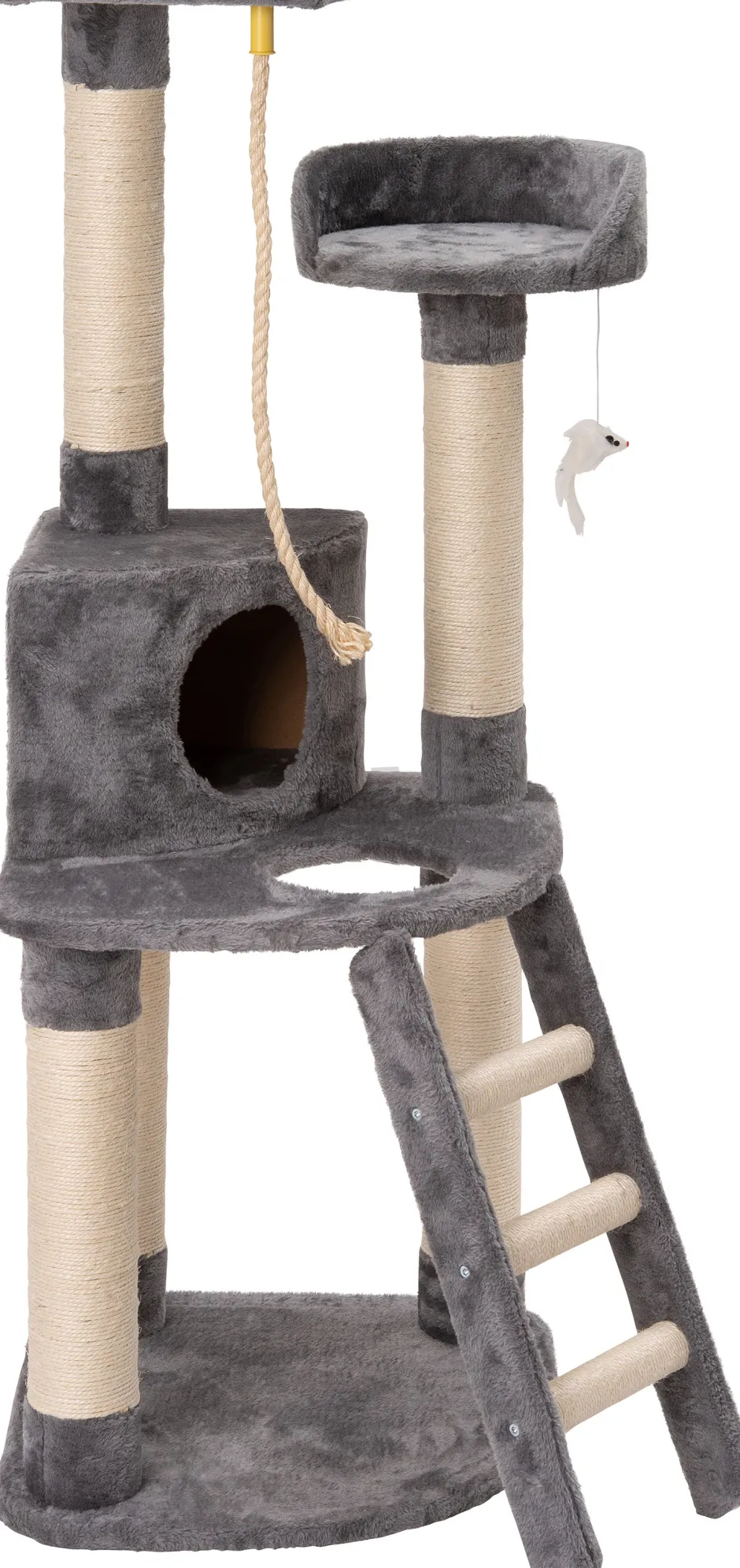 Intratuin Krautzbaum Evi grau 49 x 49 x 131 cm| Kratzbäume & -Möbel