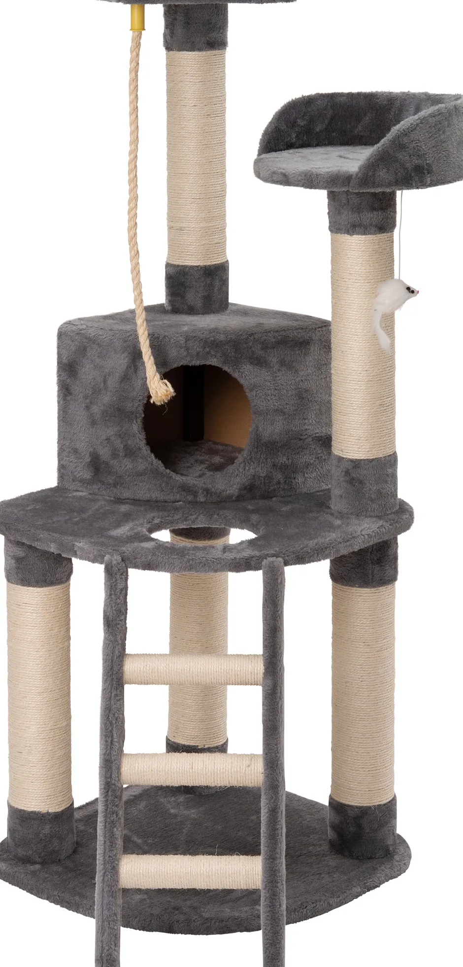 Intratuin Krautzbaum Evi grau 49 x 49 x 131 cm| Kratzbäume & -Möbel