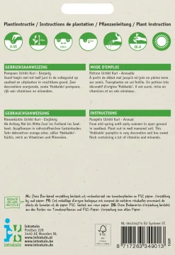 Intratuin Kürbis (Cucurbita maxima 'Uchiki Kuri') Samen| Gemüsesamen|Saatgut