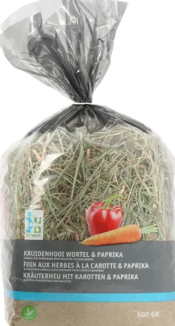 Intratuin Kräuterheu mit Möhre & Paprika 500 g| Nagetiere|Hamster