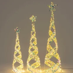 Intratuin Lichterbaum Iris D 20 H 80 cm| Weihnachtsfiguren (Außen)