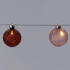 Intratuin Lichterkette 10 Weihnachtskugeln warmweiß 1,65 m| Motiv-Lichterketten