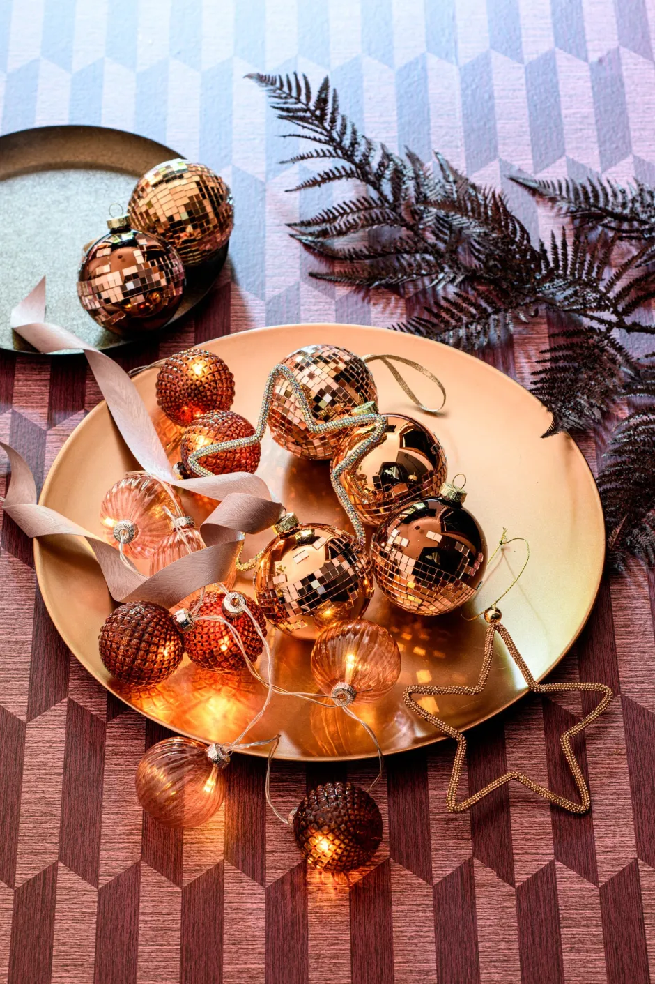 Intratuin Lichterkette 10 Weihnachtskugeln warmweiß 1,65 m| Motiv-Lichterketten