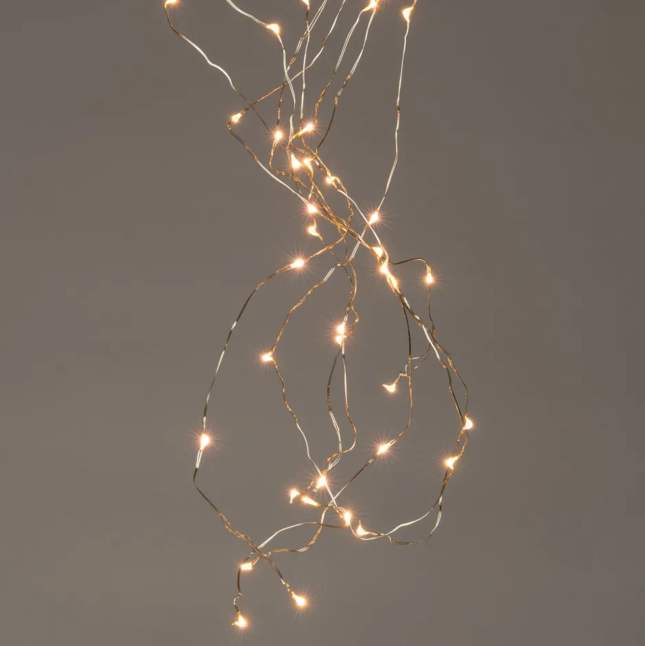 Intratuin Lichtkaskade für außen silber LED 8 x 4 m warmweiß| Lichtkaskaden