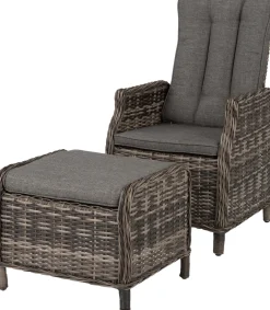 Intratuin Loungesessel Lima verstellbar grau| Loungesessel & -Stühle