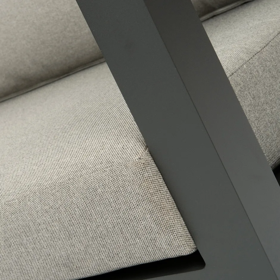 Intratuin Lounge-Set Nola 4-Sitzer Aluminium grau| Lounge-Sets|Lounge-Sets