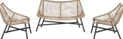 Intratuin Lounge-Set Saar 4-Sitzer Rattan natur| Lounge-Sets|Lounge-Sets
