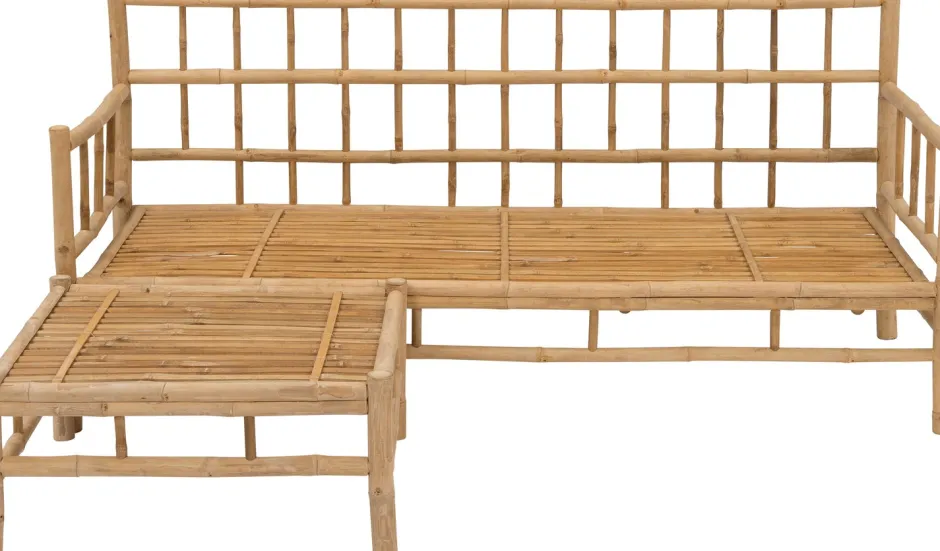 Intratuin Loungesofa Fleur 3-Sitzer Bambus| Loungesofas|Loungesofas