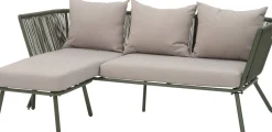 Intratuin Loungesofa Iris 3-Sitzer mit Chaiselongue grün| Loungesofas|Loungesofas