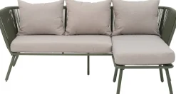 Intratuin Loungesofa Iris 3-Sitzer mit Chaiselongue grün| Loungesofas|Loungesofas