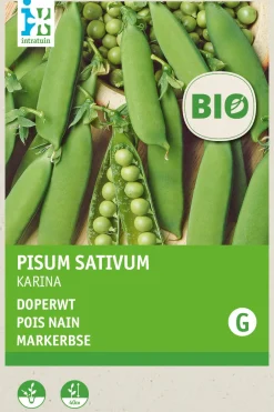Intratuin Markerbsen (Pisum sativum 'Karina') (BIO) Samen| Gemüsesamen|Saatgut