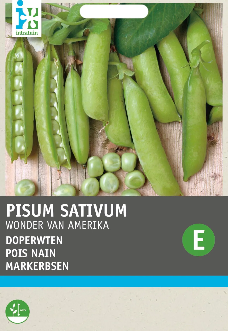 Intratuin Markerbsen (Pisum Sativum 'Wonder van Amerika') Samen| Gemüsesamen|Saatgut