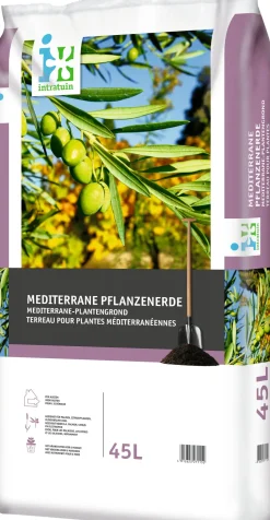 Intratuin Mediterrane Pflanzenerde 45 l| Pflanzerde & Substrat|Erde