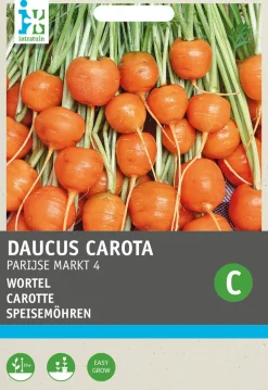 Intratuin Möhren rund (Daucus carota 'Pariser Markt') Samen| Gemüsesamen|Saatgut