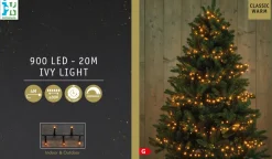Intratuin Mini-Lichterkette Ivy 20 m mit 900 LEDs klassisch warm| Weihnachtsbaumbeleuchtung