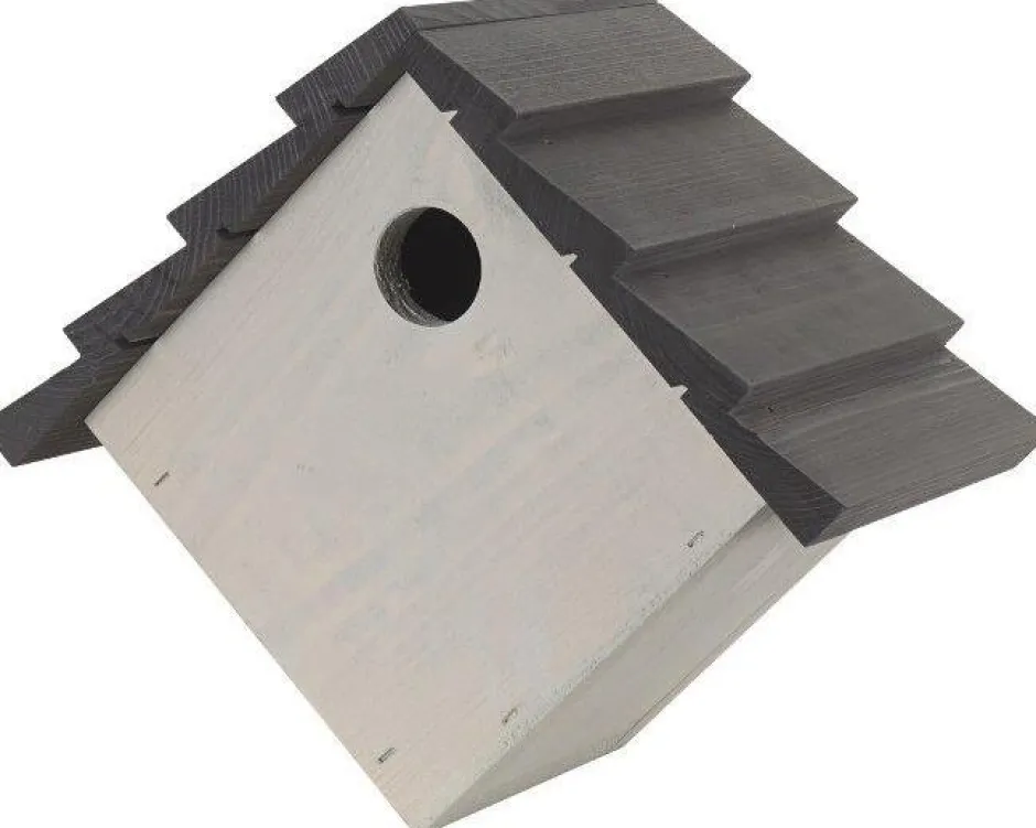 Intratuin Nistkasten D 32 mm grau 15 x 26 x 23 cm| Gartenvögel|Vogelhäuser & Nistkästen