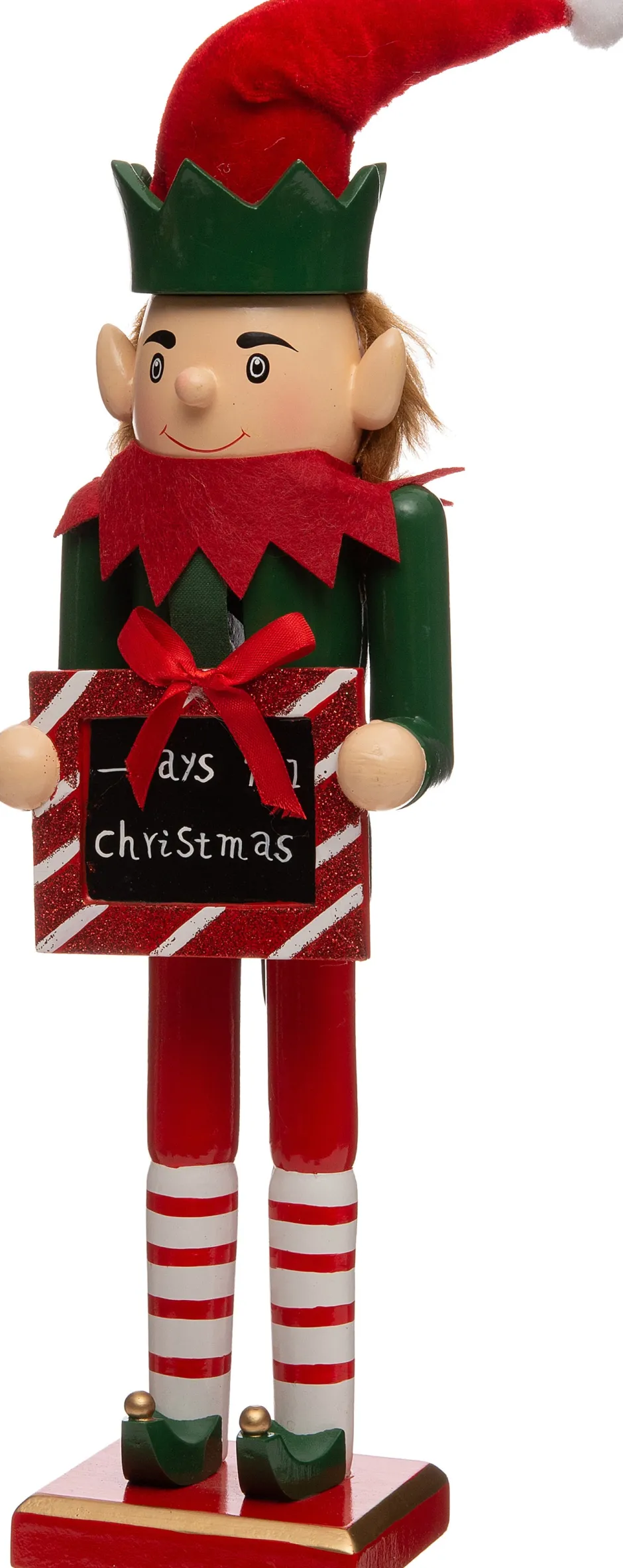 Intratuin Nussknacker Wichtel rot 11 x 10 x 38 cm| Weihnachtsfiguren & -Objekte