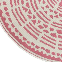 Intratuin Outdoor-Teppich Decor rund rosa D 180 cm| Outdoor-Teppiche