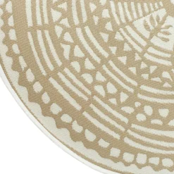 Intratuin Outdoor-Teppich Decor rund beige D 180 cm| Outdoor-Teppiche