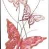 Intratuin Outdoor-Wanddeko Schmetterling rosa / weiß 28,5 x 74 x 4 cm| Outdoor-Wanddeko