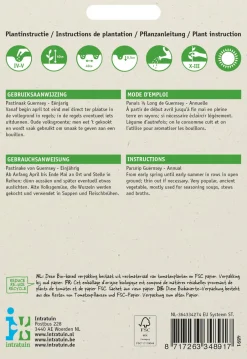 Intratuin Pastinake (Pastinaca sativa 'Von Guernsey') Samen| Gemüsesamen|Saatgut
