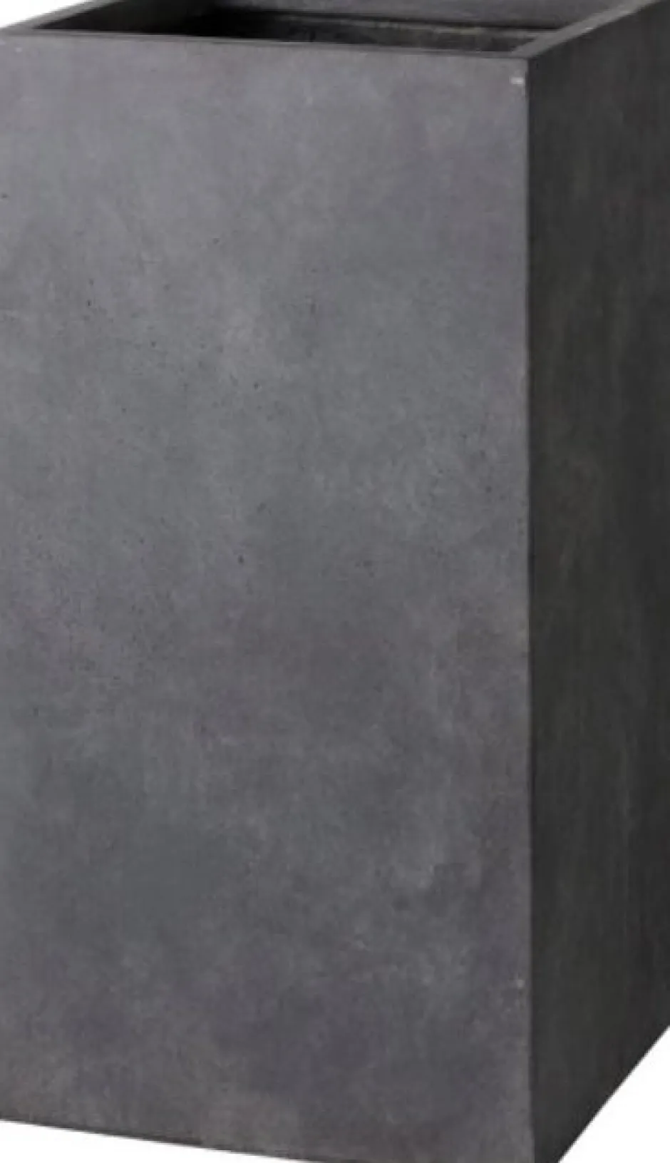 Intratuin Pflanzkübel Kubus hoch 28 x 28 x 60 cm anthrazit| Blumentöpfe|Blumentöpfe & Pflanzgefäße