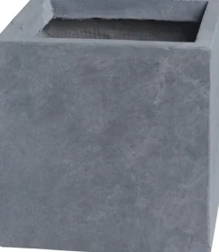 Intratuin Pflanzkübel Kubus 28 x 28 x 28 cm grau| Blumentöpfe|Blumentöpfe & Pflanzgefäße