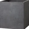 Intratuin Pflanzkübel Kubus 34 x 34 x 30 cm anthrazit| Blumentöpfe|Blumentöpfe & Pflanzgefäße
