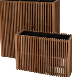 Intratuin Pflanzkübel Latten natur 73 x 27 x 50 cm| Pflanzkübel|Blumentöpfe & Pflanzgefäße