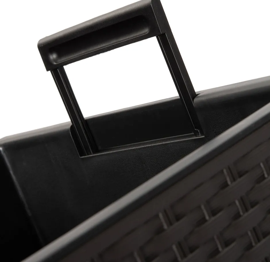 Intratuin Pflanzkübel Lucie 32,5 x 32,5 x 61 cm anthrazit| Blumentöpfe|Blumentöpfe & Pflanzgefäße