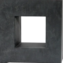 Intratuin Pflanzkübel mit Fenster 68 x 27 x 68 cm anthrazit| Pflanzkübel|Blumentöpfe & Pflanzgefäße