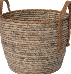 Intratuin Pflanzkorb Maja grau / naturelD 35 H 30 cm| Pflanzkörbe|Pflanzkörbe