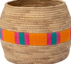 Intratuin Pflanzkorb Moya naturell / orange D 43 H 35 cm| Pflanzkörbe|Pflanzkörbe