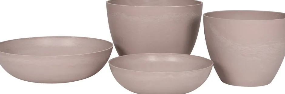 Intratuin Pflanzschale Gijsbert grau D 37 H 10,5 cm| Blumentöpfe & Pflanzgefäße