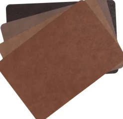Intratuin Platzset Leder walnussbraun 44,5 x 30 cm| Tischwäsche