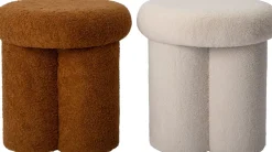 Intratuin Poef Suze braun D 44 H 44 cm| Poufs