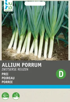Intratuin Porree (Allium porrum 'Schweizer Riesen') Samen| Gemüsesamen|Saatgut