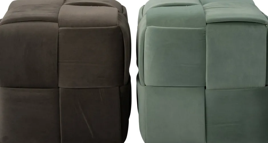 Intratuin Pouf Boye donkerbraun 43 x 43 x 42 cm| Poufs