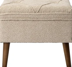 Intratuin Pouf Ned crème 48 x 36 x 40 cm| Poufs