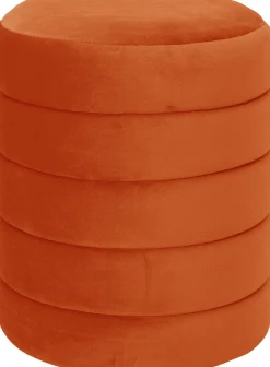 Intratuin Pouf Ryota orange D 36 H 40 cm| Poufs