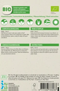 Intratuin Radieschen (Raphanus sativus 'Saxa') (BIO) Samen| Gemüsesamen|Saatgut