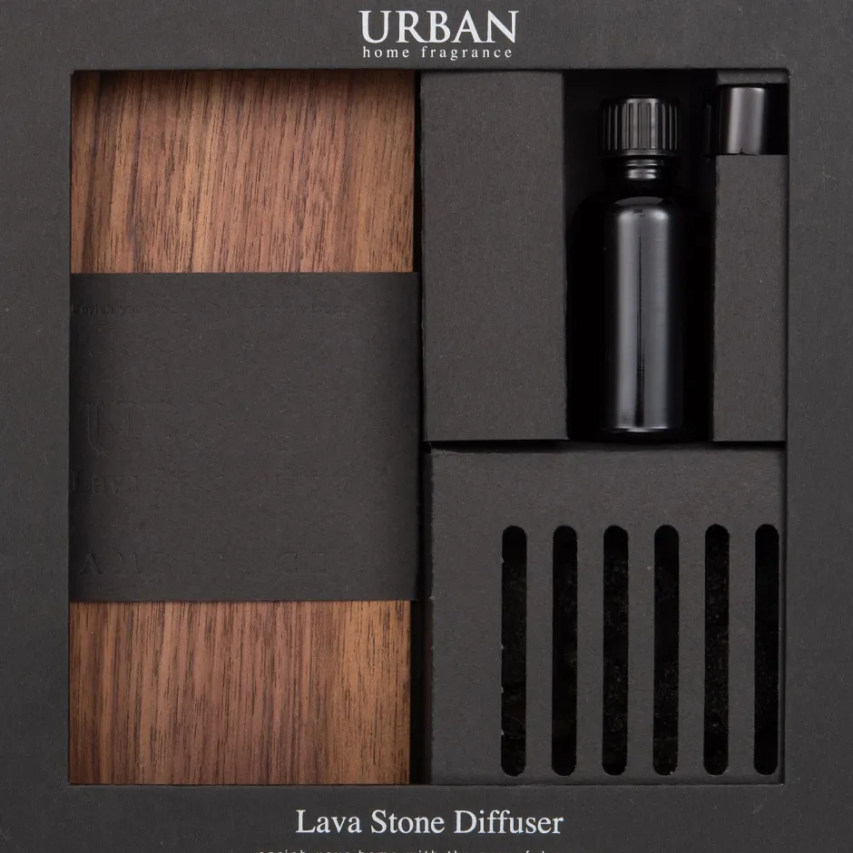 Intratuin Raumduft Set Urban Vulcano Soft Cotton grau 21,4 x 3,9 x 21,3 cm| Duft-Sets