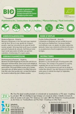 Intratuin Rübstiel (Brassica rapa 'Namenia') (BIO) Samen| Gemüsesamen|Saatgut