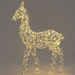 Intratuin Rentier Iris mit Beleuchtung 72 x 10 x 100 cm| Weihnachtsfiguren (Außen)