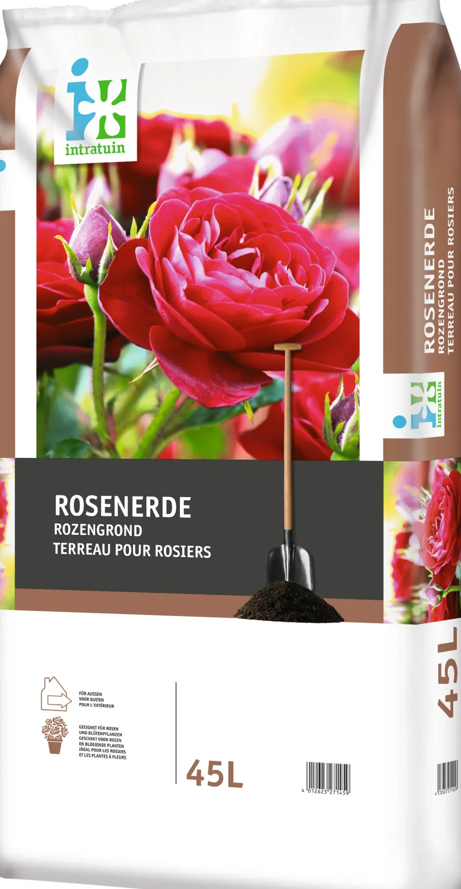 Intratuin Rosenerde 45 l| Pflanzerde & Substrat|Gartenerde