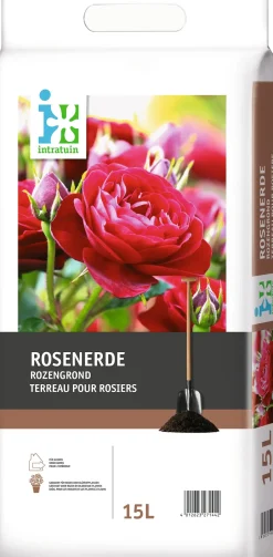 Intratuin Rosenerde 15 l| Pflanzerde & Substrat|Gartenerde